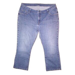 Womens Jeans 20WP Blue denim STRETCH High Rise straight 38x28 Riders By Lee EUC